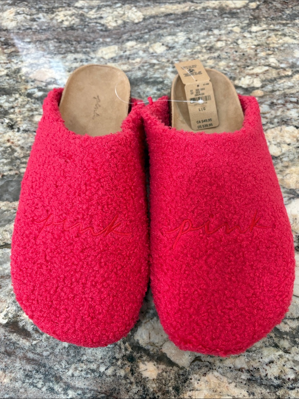 NWT Victoria’s Secret Pink Slippers
